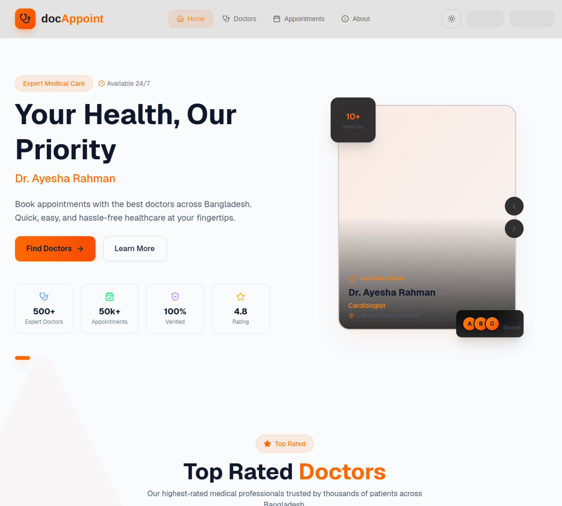 docAppoint project preview