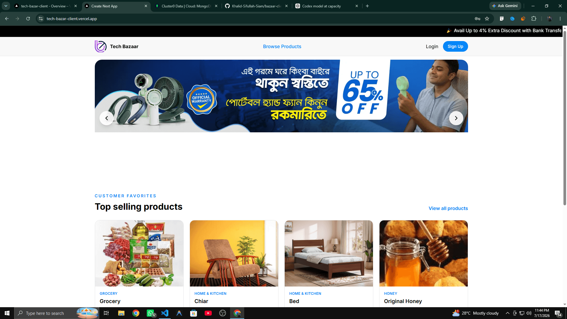 Tech Bazaar project preview